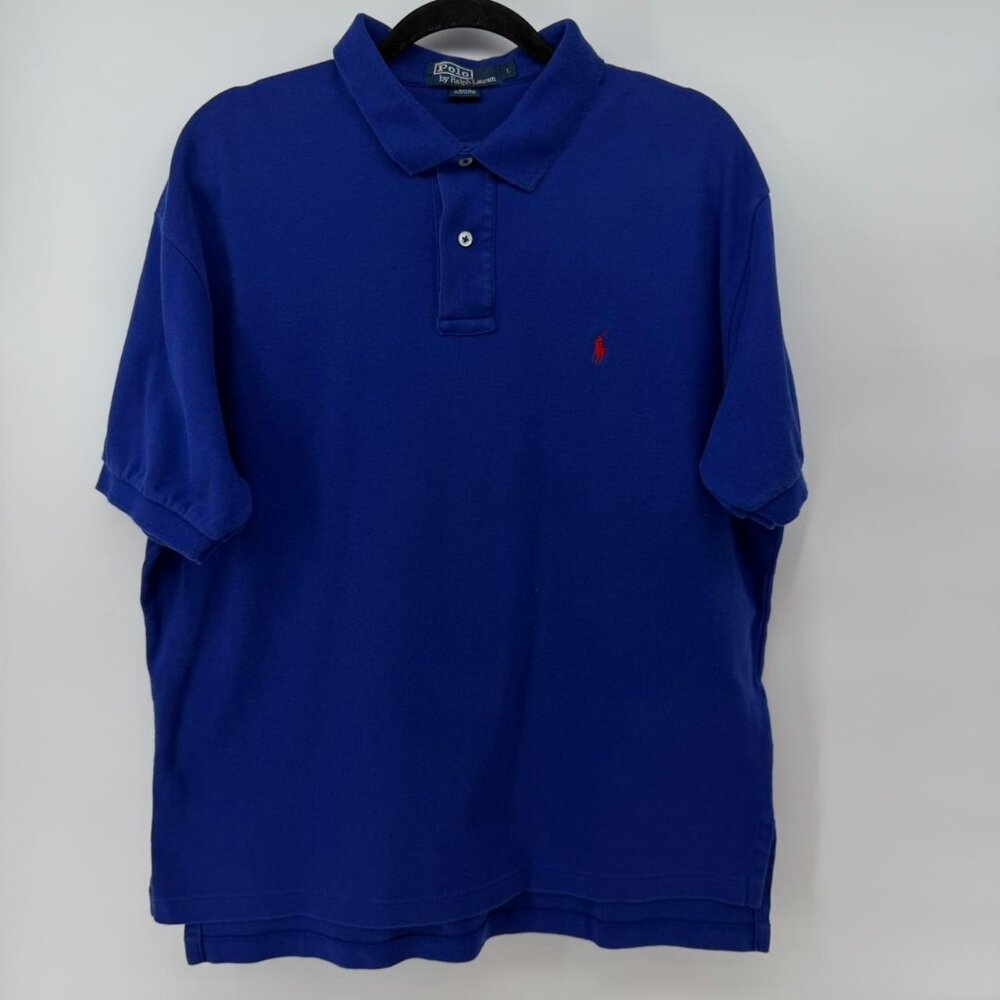 Polo Ralph Lauren Blue Polo Shirt Men’s Large Short Sleeve